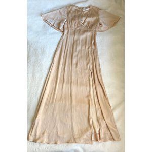 The Jetset Diaries Here Comes the Sun Maxi Dress Gold | Size: S